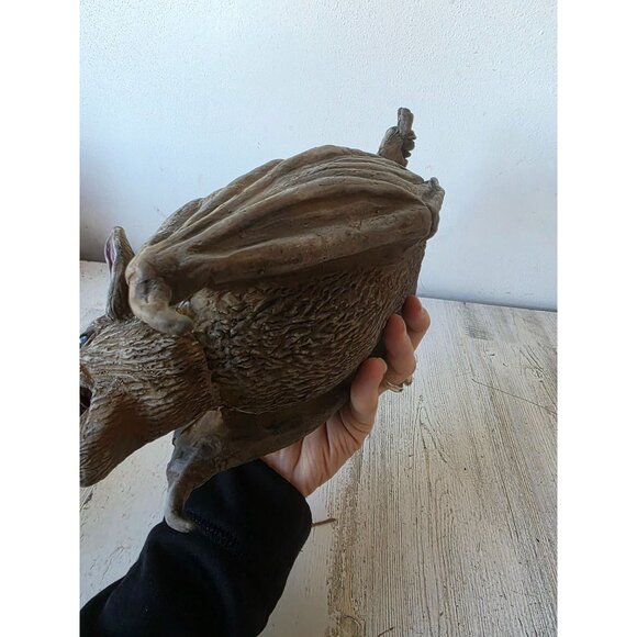 Vintage realistic rubber hanging bat Halloween lifelike life size unique - Picture 9 of 9